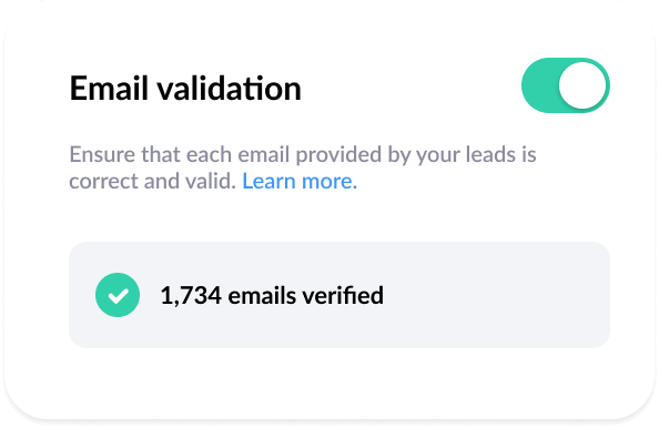 lead magnet with email check